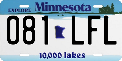 MN license plate 081LFL