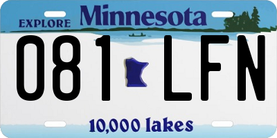 MN license plate 081LFN