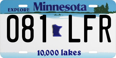MN license plate 081LFR