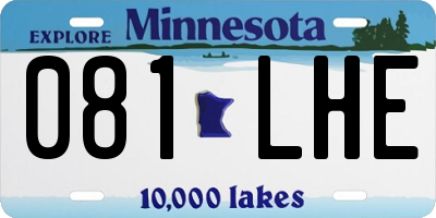 MN license plate 081LHE