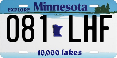 MN license plate 081LHF