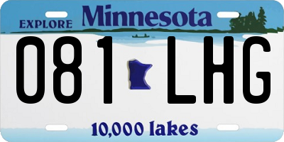 MN license plate 081LHG