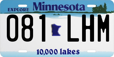 MN license plate 081LHM