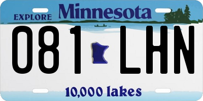 MN license plate 081LHN