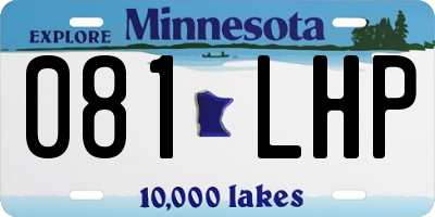 MN license plate 081LHP
