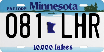 MN license plate 081LHR