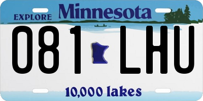 MN license plate 081LHU