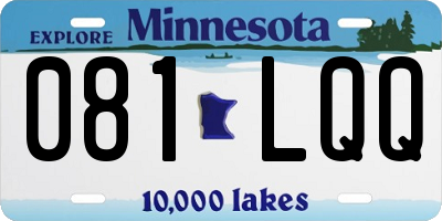 MN license plate 081LQQ