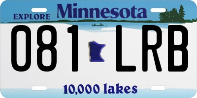 MN license plate 081LRB