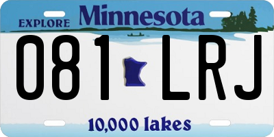 MN license plate 081LRJ