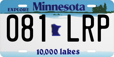 MN license plate 081LRP