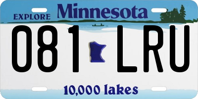 MN license plate 081LRU