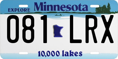 MN license plate 081LRX