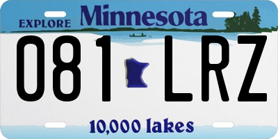 MN license plate 081LRZ