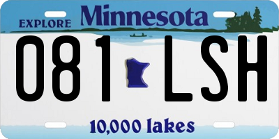 MN license plate 081LSH