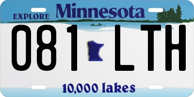 MN license plate 081LTH