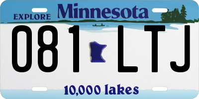 MN license plate 081LTJ
