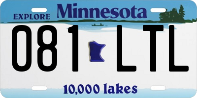 MN license plate 081LTL