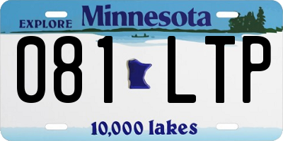 MN license plate 081LTP