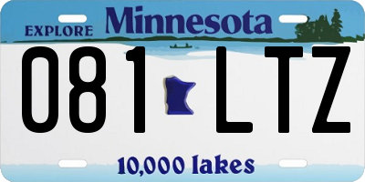 MN license plate 081LTZ