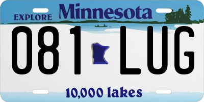 MN license plate 081LUG
