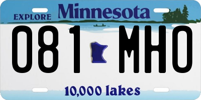 MN license plate 081MHO