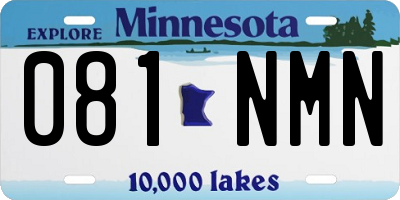 MN license plate 081NMN