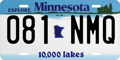 MN license plate 081NMQ