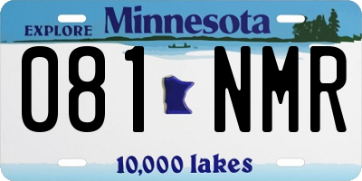 MN license plate 081NMR