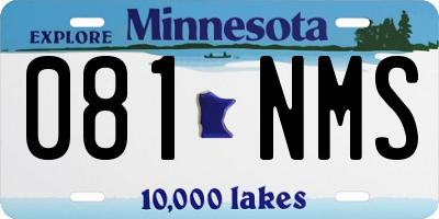 MN license plate 081NMS
