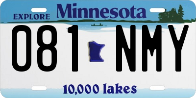 MN license plate 081NMY
