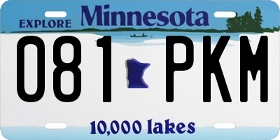 MN license plate 081PKM