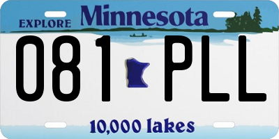 MN license plate 081PLL