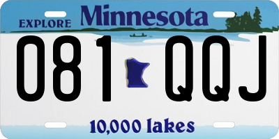 MN license plate 081QQJ