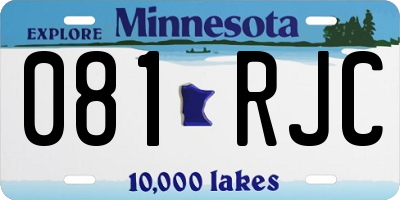 MN license plate 081RJC