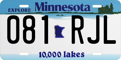 MN license plate 081RJL