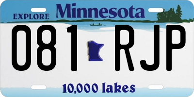 MN license plate 081RJP