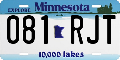 MN license plate 081RJT