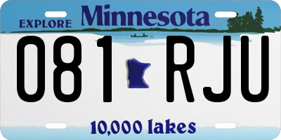 MN license plate 081RJU