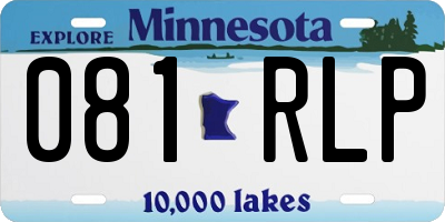 MN license plate 081RLP