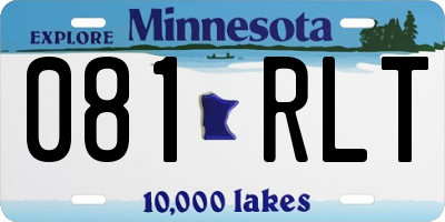 MN license plate 081RLT