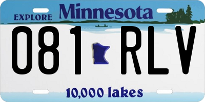 MN license plate 081RLV