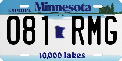 MN license plate 081RMG