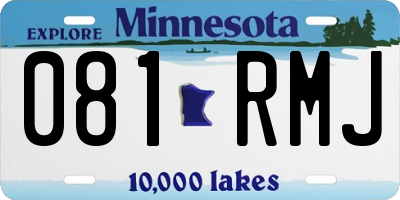 MN license plate 081RMJ
