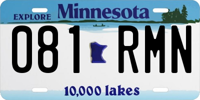 MN license plate 081RMN