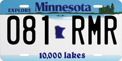 MN license plate 081RMR
