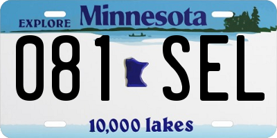 MN license plate 081SEL
