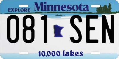 MN license plate 081SEN