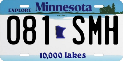 MN license plate 081SMH