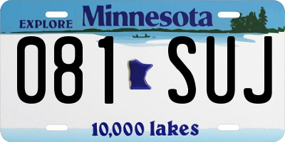 MN license plate 081SUJ